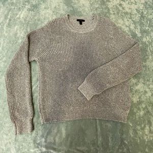 J. Crew Silver/Iridescent Sweater